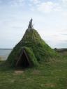 Howick rebuilt stone-age hut